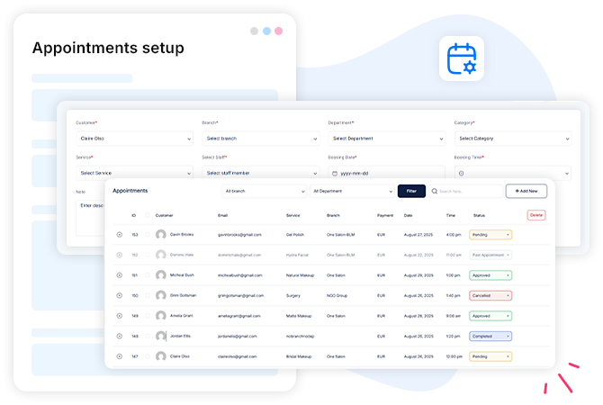 Truebooker appointment booking setup
