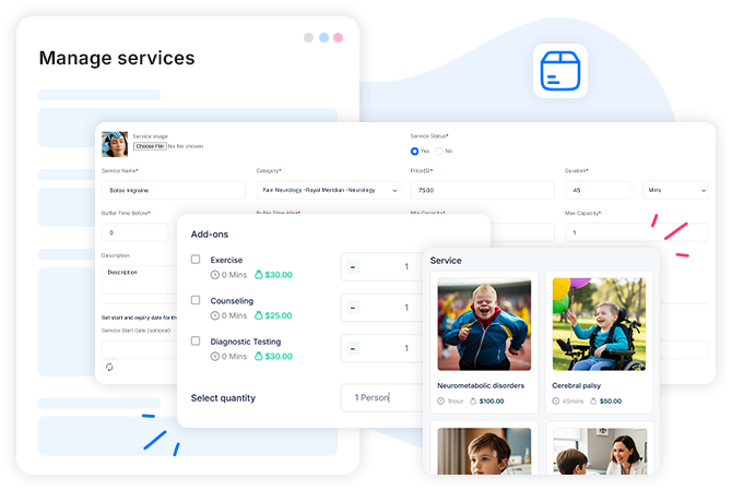 Truebooker appointment services setting
