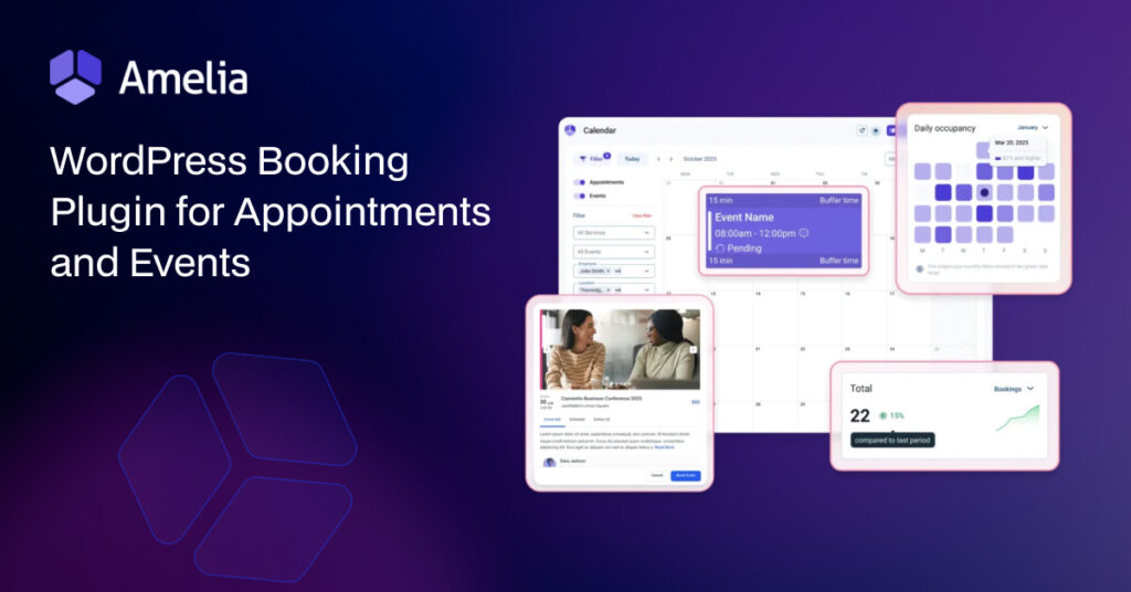 Amelia- Booking for Appointments and Events Calendar