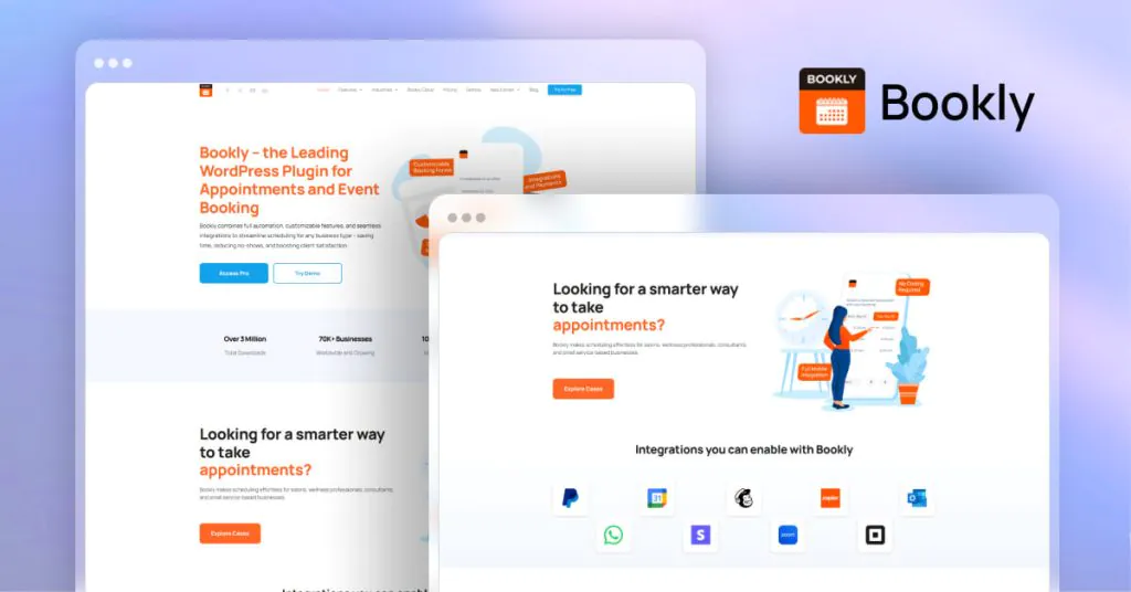 Bookly- Appointment Booking and Scheduling Software System