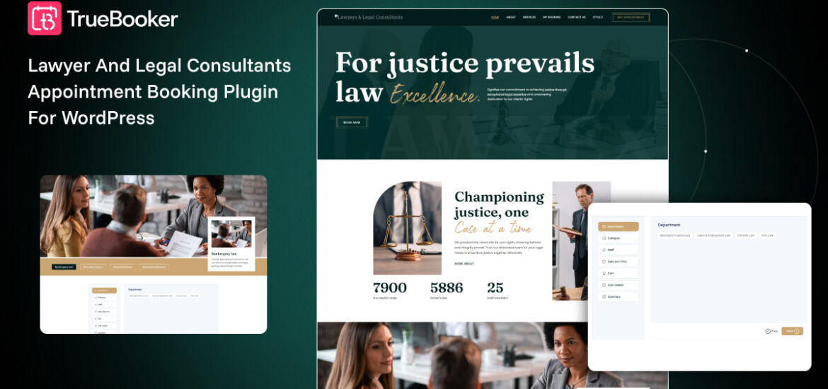 Lawyer and Legal Consultants Appointment Booking Plugin