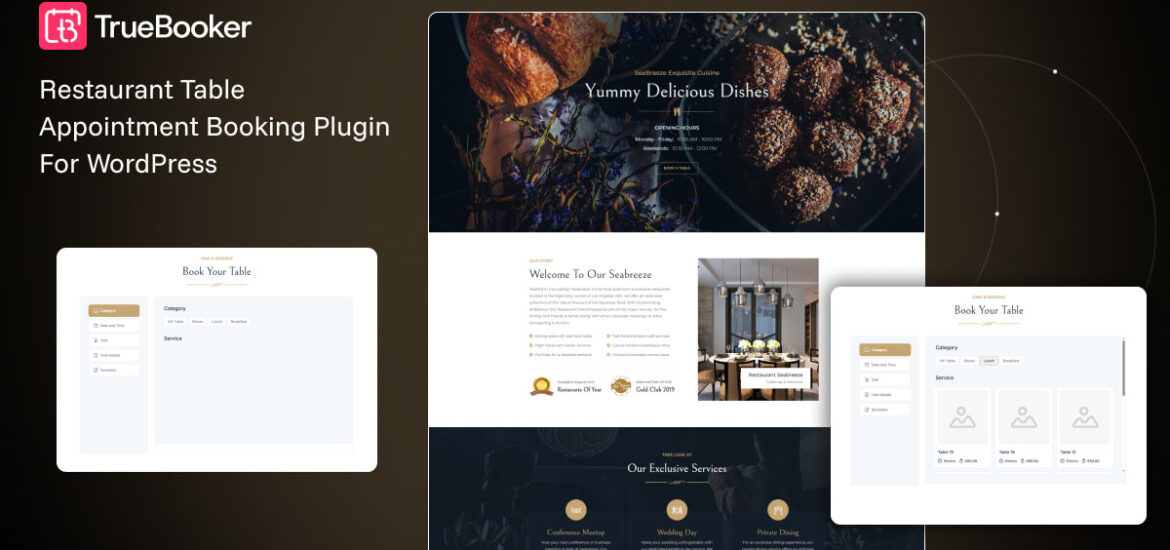 Restaurant Table Appointment Booking Plugin For WordPress