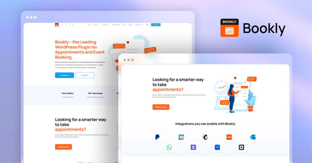 Bookly- Appointment Booking and Scheduling Software System