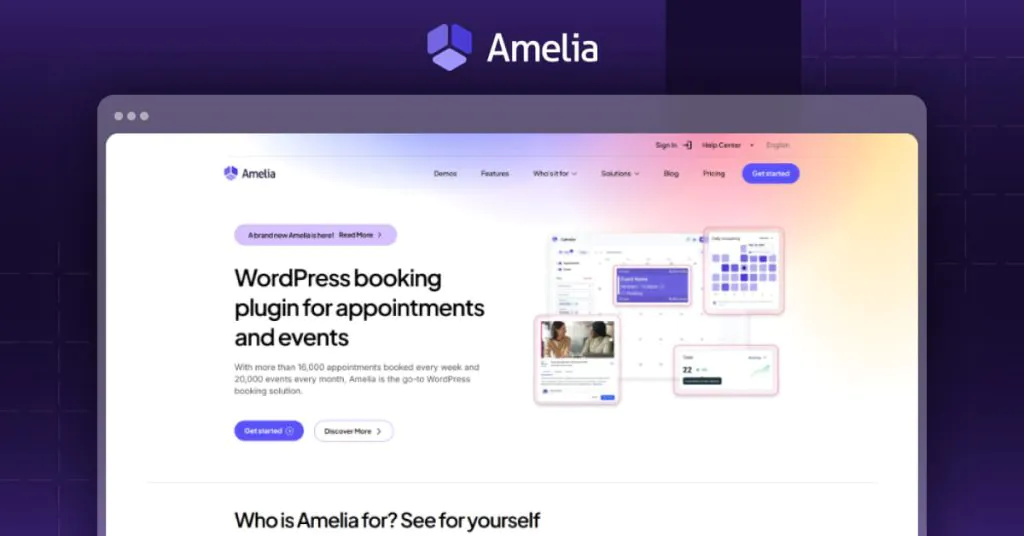 Amelia- WordPress Booking Plugin for Appointments and Events