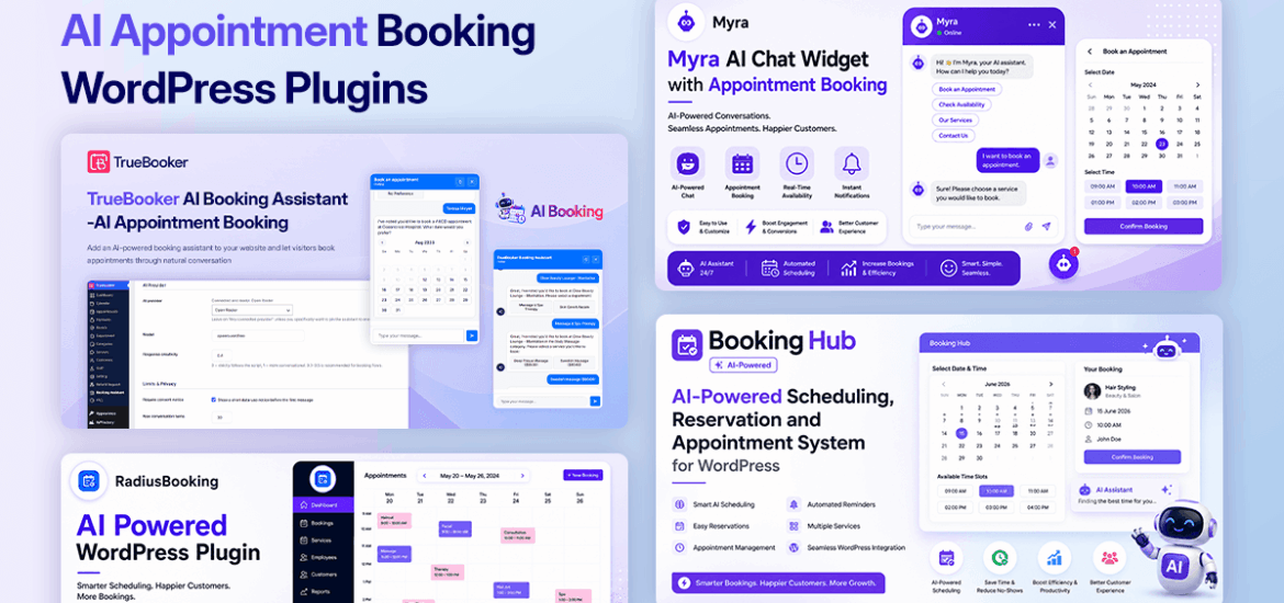 Top 4 AI Appointment Booking WordPress Plugins 2026